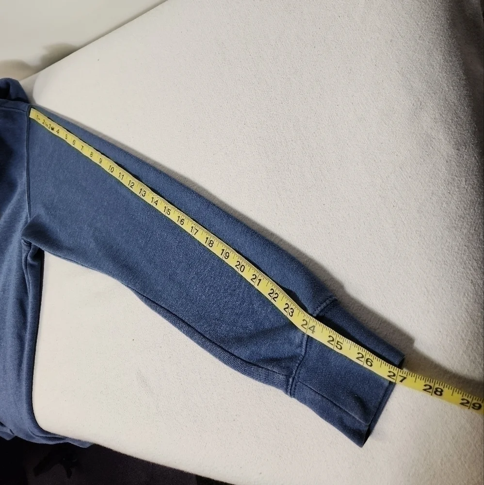 The North Face hoodie mens size small blue excellent condition bear  logo - Picture 5 of 10